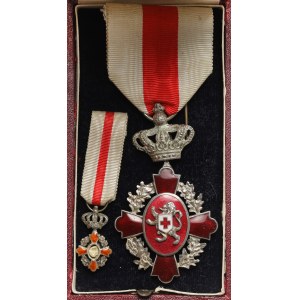 Belgia, Order Czerwonego Krzyża kl.II + miniatura