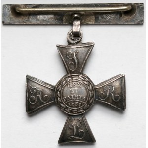 Polski Znak Honorowy 1831 kl.V - odznaka rosyjska za stłumienie Powstania Listopadowego, wzorowana na Virtuti Militari