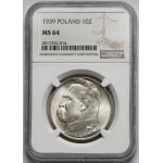 Piłsudski 10 złotych 1939