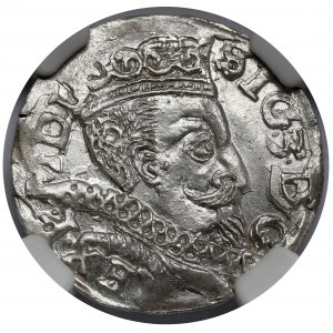 Zygmunt III Waza, Trojak Lublin 1597 - monogram