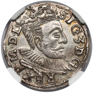 Zygmunt III Waza, Trojak Lublin 1597 - bez znaku