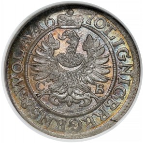 Śląsk, Chrystian wołowski, 3 krajcary 1670 CB, Brzeg