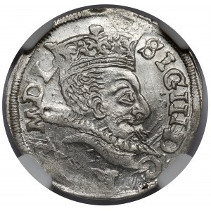 Zygmunt III Waza, Trojak Lublin 1598 - bez litery - popiersie 27