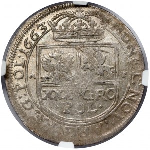 Jan II Kazimierz, Tymf Kraków 1663 AT - PIĘKNY