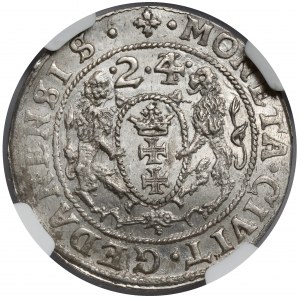 Zygmunt III Waza, Ort Gdańsk 1624 - piękny