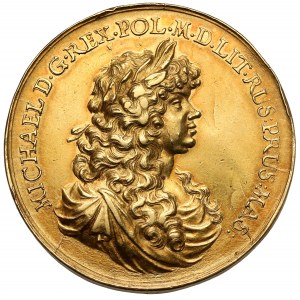 Michal Korybut Wisniowiecki, Nuptial medal (10 ducats) 1670 (Höhn) - ex. Frankiewicz
