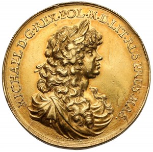 Michał Korybut Wiśniowiecki, Medal (10 dukatów) zaślubinowy 1670 (Höhn) - ex. Frankiewicz