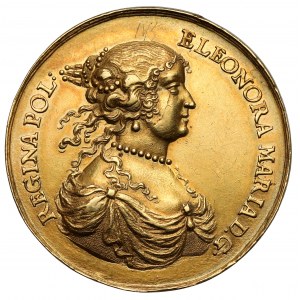 Michal Korybut Wisniowiecki, Nuptial medal (10 ducats) 1670 (Höhn) - ex. Frankiewicz