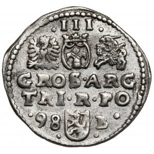 Zygmunt III Waza, Trojak Bydgoszcz 1598 - odwrócone 'D'