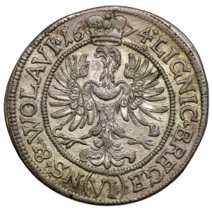 Śląsk, Jerzy Wilhelm, 6 krajcarów 1674 CB, Brzeg