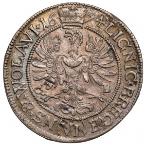 Śląsk, Jerzy Wilhelm, 6 krajcarów 1674 CB, Brzeg