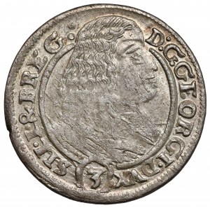 Śląsk, Jerzy III Brzeski, 3 krajcary 1661 EW, Brzeg