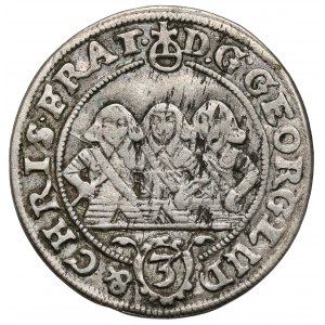 Śląsk, Trzej Bracia, 3 krajcary 1656, Brzeg