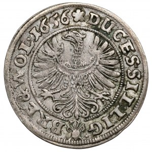 Śląsk, Trzej Bracia, 3 krajcary 1656, Brzeg