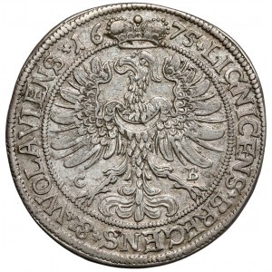 Śląsk, Jerzy Wilhelm, 15 krajcarów 1675 CB, Brzeg