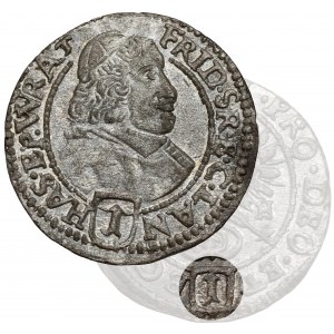 Śląsk, Fryderyk Heski, Krajcar 1681 LPH, Nysa - 2x NOMINAŁ