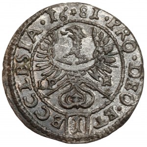 Śląsk, Fryderyk Heski, Krajcar 1681 LPH, Nysa - 2x NOMINAŁ