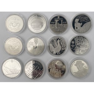 Białoruś i Ukraina, Monety okolicznościowe - zestaw (12szt)