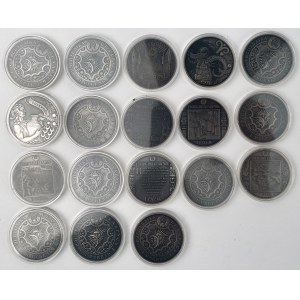 Białoruś, Ruble okolicznościowe - głównie znaki zodiaku - zestaw (18szt)