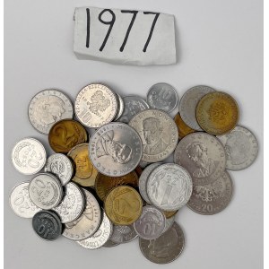 PRL, monety obiegowe 1977 - zestaw