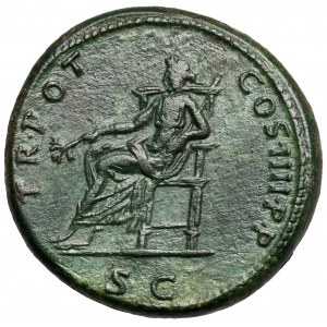 Trajan (98-117 n.e.) Sesterc, Rzym - piękny