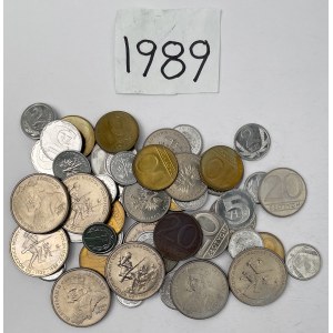 PRL, monety obiegowe 1989 - zestaw