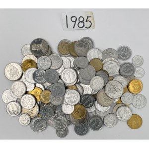 PRL, monety obiegowe 1985 - zestaw