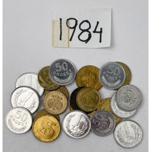 PRL, monety obiegowe 1984 - zestaw