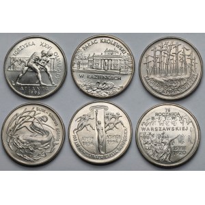 2 złote 1995 Sum, Katyń... - zestaw (6szt)