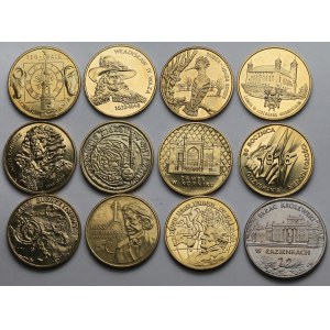 2 zł 1995-2003 Nordic Gold - zestaw (12szt)