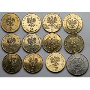 2 zł 1995-2003 Nordic Gold - zestaw (12szt)