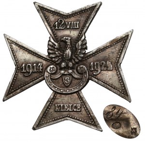 Odznaka pamiątkowa 10-lecia wkroczenia Legionistów do Kielc 1914-1924 Kielce [84] - BARDZO rzadka i w SREBRZE