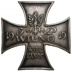 Oznaka, Za Wilno - 1919 Wielkanoc - (34x34)