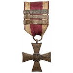 II RP, Krzyż Walecznych 1920 duży Knedler [39811] - z TRZEMA okuciami