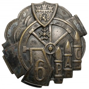 Odznaka, 6 Pułk Artylerii Ciężkiej