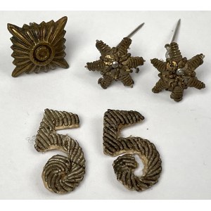 Europa, Oznaki naramienne - w tym Polska (?) - zestaw (5szt)
