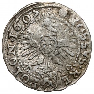 Zygmunt III Waza, Grosz Kraków 1607 - błąd RE•X