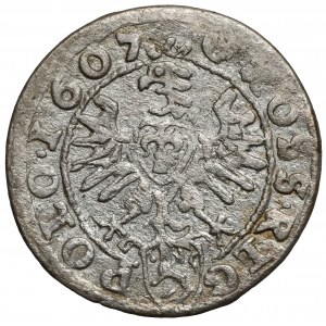 Zygmunt III Waza, Grosz Kraków 1607 - GROSS - b.rzadki