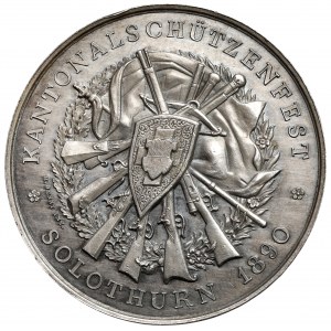 Szwajcaria, Medal strzelecki 1890 - Solothurn