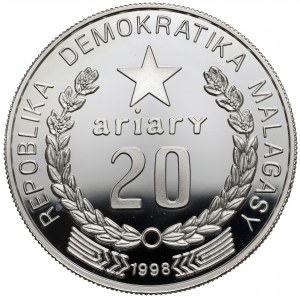 Madagaskar, 20 ariary 1998 - Pour Les Enfants du Monde - UNICEF
