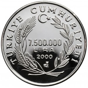 Turcja, 7.500.000 lir 2000 - Dünya Cocuklari Icin - UNICEF