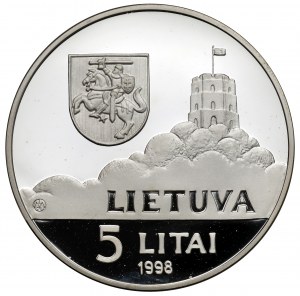 Lithuania, 5 litai 1998 - Pasaulio Vaikams - UNICEF