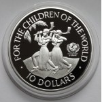 Fiji, Elżbieta II, 10 dolarów 1997 - For the Children of the World - UNICEF