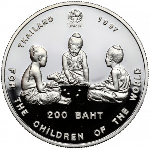 Tajlandia, 200 baht 1997 - For the Children of the World - UNICEF