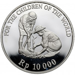 Indonezja, 10.000 rupii 1999 - For the Children of the World - UNICEF