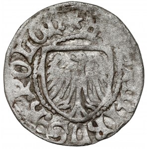 Kazimierz IV Jagiellończyk, Szeląg Gdańsk - orzeł BEZ korony