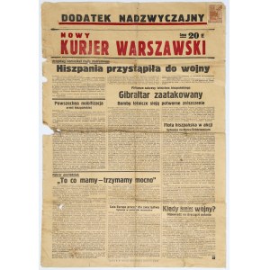 Nowy Kurjer (Kurier) Warszawski - Dodatek Nadzwyczajny 1941