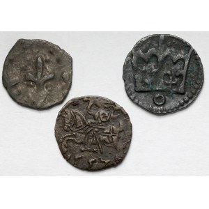Od Władysława II Jagiełły do Zygmunta II Augusta, Denary - zestaw (3szt)