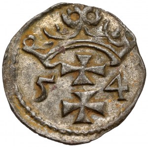 Zygmunt II August, Denar Gdańsk 1554