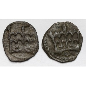 Władysław III Warneńczyk i Kazimierz IV Jagiellończyk, Denar Kraków - zestaw (2szt)